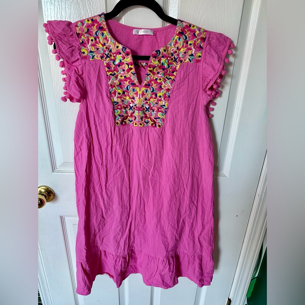 Floral embroidered dress